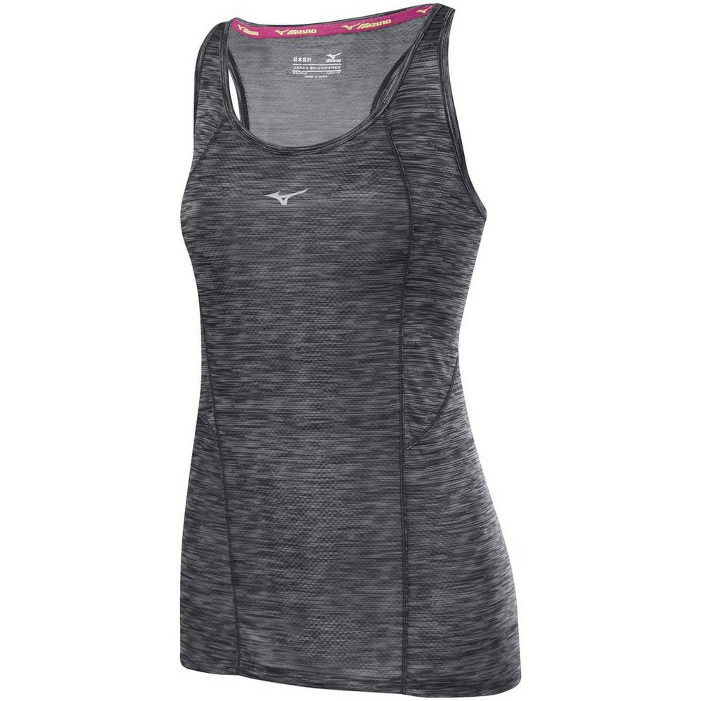 Damske Tank Top Mizuno Alpha Vent Bezecke Čierne Vypredaj HALW92734